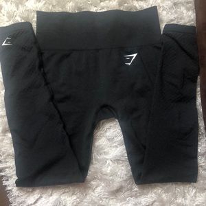 Gymshark vital seamless leggings black marl